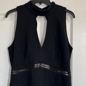 Gianni Bini Black Sleeveless with Crochet Waistband
